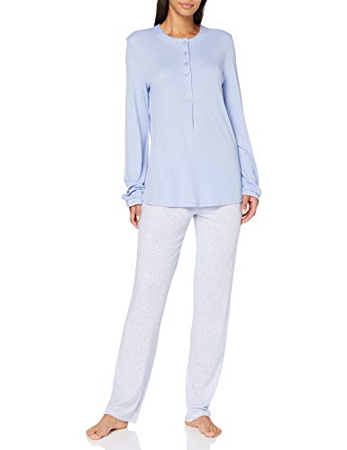 Preisvergleich Produktbild Schiesser Damen Anzug lang Pyjamaset, hellblau, 042