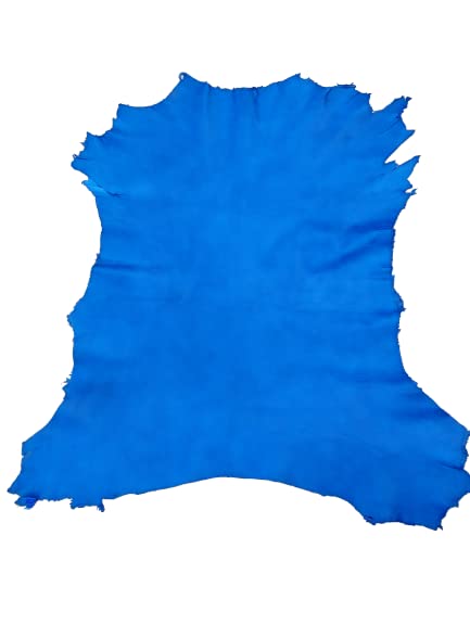 Genuine Goat Nappa Skin for Leather Crafts DIY Goat Nappa Blue-image-19