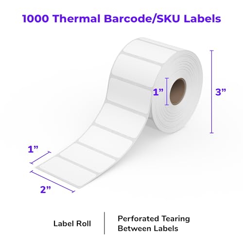 Rollo ROLLO-2X1 Direct Thermal 2X1 Barcode Labels thumb #1