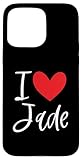 Photo Gallery custodia per iphone 15 pro max i love jade nome personalizzato ragazza donna bff amico cuore Photo Gallery custodia per iphone 15 pro max i love jade nome personalizzato ragazza donna bff amico cuore