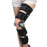 Cryxinty Hinged Knee Brace ROM Post Op Knee Immobilizer Adjustable Knee Immobilizer Support with Side Leg Stabilizersfor Meniscus Tear, Arthritis, ACL, PCL, Osteoarthritis, Orthopedic Rehab