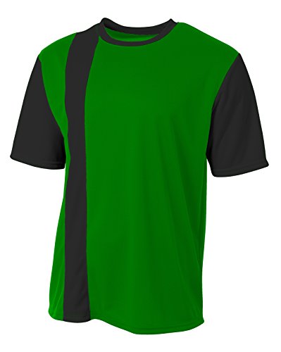 A4 Mens Legend Soccer Jersey, Small, Kelly Black