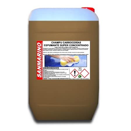SANMARINO CHAMPÚ CARROCERÍAS ESPUMANTE SÚPER CONCENTRADO 12 L.