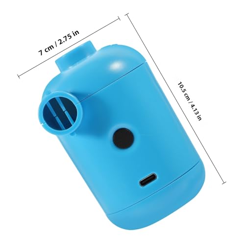 ROMISBABA ポータブル電動エアーポンプ 高風量で強力なモーター搭載 キャンプやアウトドア用エアマット 浮き輪 プールに対応 静音設計で耐久