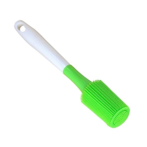 Ipetboom Silicone Cup Brush Long Handle Cleaning Brush for Bottles Easy-to-Hold Plastic Handle Durable