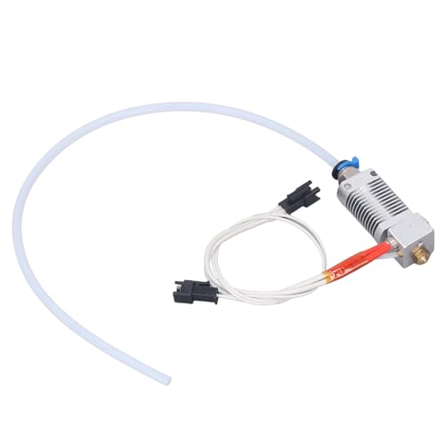 Print Hotend Kit 24V 40W Heating Rod Ceramic Cartridge Heater 100K Thermistor Cable with Mega2.0 1.75mm Filament, Brass 