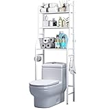 Toilet Storage Rack, 3-tier Bathroom Storage Shelf, Over The Bathroom Shelf Organizer Stand, High Capacity, Bathroom Space Saving Shelf