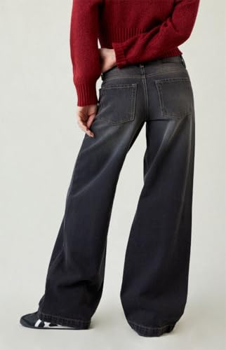 PacSun Women's Casey Low Rise Baggy Jeans Black2