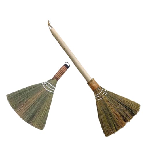 JEWEDECO 2pcs Broom Household Cleaning Multifunctional Broom Desk Cleaning Brush Small for Kitchen and Home Use
