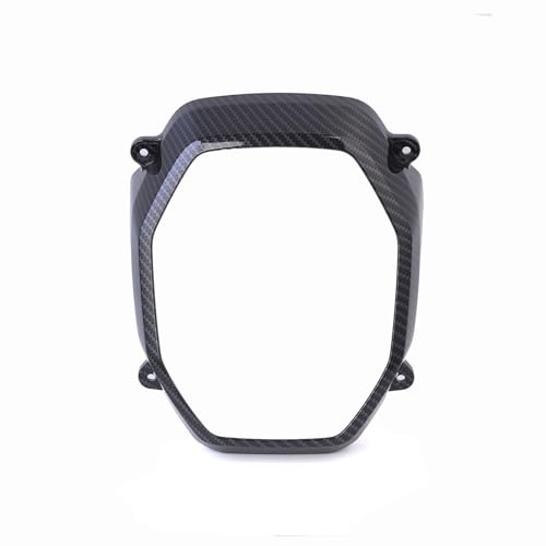 Image of Mokuo Motorcyle Fairing Parts,Front Head Decor Cover in ABS Material Compatible with 2021-2024 Honda Grom Msx 125 SF,Carbon Fibre Color