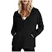 Womens Half Zip Hoodies Long Sleeve Pullover Casual Fall Sweatshirts with Pocket Comfy Solid Color Fashion Outfits S-2XL