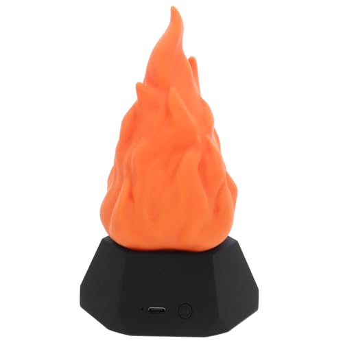 Lampe flamme LED pour camping et soirée Halloween chaleureuse