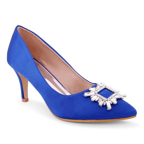 Image of Lino Perros Womens Lino Perros Crystal Broach Pumps Heeled Sandal