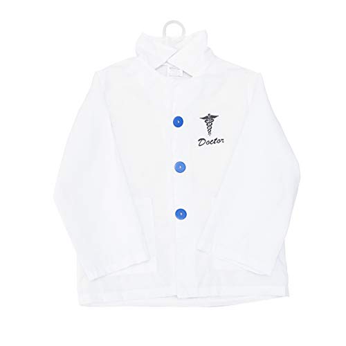 SOIMISS Halloween Docteur Cosplay Costume Enfants Cosplay Tenue Blanc Manches Longues Manteau Jouet Kit pour Jeu de rôle Décoration d' Halloween à Suspendre