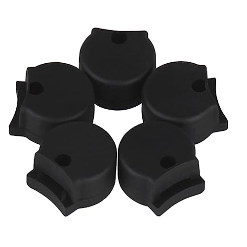 BESPORTBLE 5 PCS Rubber Clarinet Thumb Rest Cushion Protector Durable Black Thumb Cushion for Clarinet Players Provides Extra Support Protects Your Instrument and Hands