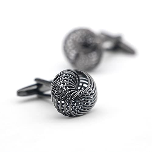 Image of S&W Wedding Cufflinks for Men Cuffs with Gift Box Business for Tuxedo Shirt