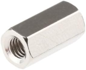 Hex Standoff, Female-Female, Brass, Nickel Plating, 4-40 inch Screw Size, 1/4 inch OD, 7/8 Body Length, (Pack of 500)