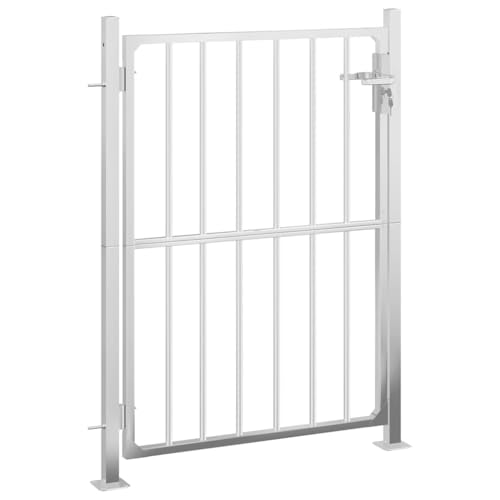 vidaXL Gartentor 100 x 145 cm Edelstahl