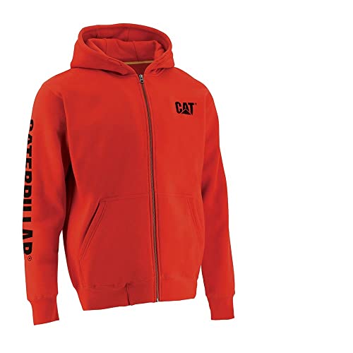 Caterpillar mens Full Zip Hoodies With Front Pouch Pockets Iconic Workwear Logo and S3 Cord Management product thumbnail 13