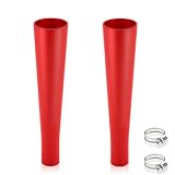 UbiCoSptJoy Baseball Softball Training Equipment for Training Hitting, Universal Batting Tee Topper Replacement, Strong Basic Ball Rest Rubber Cup, 2 Pieces, Red