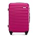 WITTCHEN Maleta Mediana Trolley Mediana Carcasa rígida de ABS 4 Ruedas giratorias Cerradura de combinación asa telescópica Groove Line Rosa Ryanair Imagen de WITTCHEN Maleta Mediana Trolley Mediana Carcasa rígida de ABS 4 Ruedas giratorias Cerradura de combinación asa telescópica Groove Line Rosa Ryanair