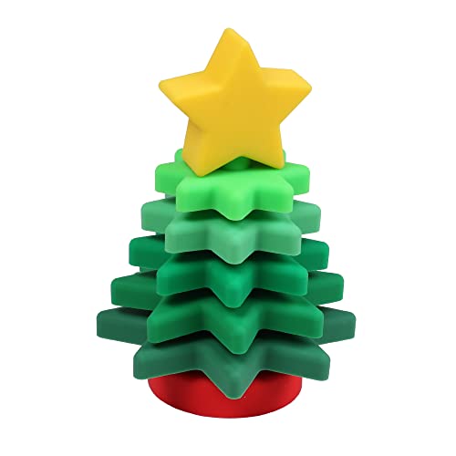 Image of Candywood Baby Silicone Christmas Tree,Little Christmas Tree for Baby,Baby Christmas Tree (3.9 x 3.9 x 5.9 inches)