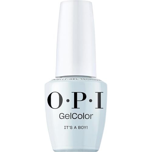 OPI GelColor Its a Boy! | Opaque Soft Baby Blue Crme LED Cure Gel Nail Polish | Salon-Quality Shine Long-Lasting Wear | Vegan & HEMA Free | 0.5 Fl Oz