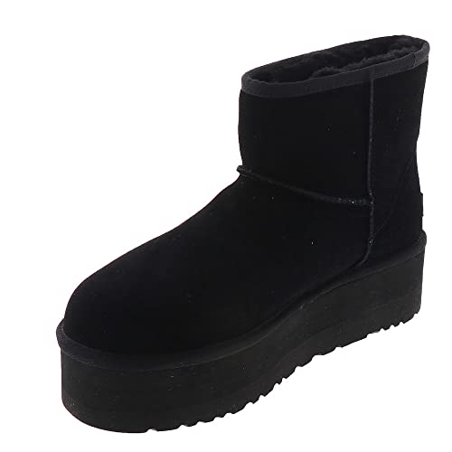 UGG Bottes classiques Mini Plateforme pour Femme, noir, 38 EU