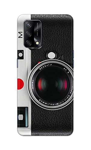 Image of Printed Hard Back Cover Case for Oppo F19 | Oppo F19s | Oppo A74 4G Back Cover (Vintage Camera) -1302