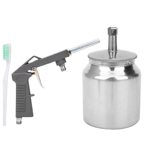 Image of Air Undercoating Spray Gun with 750ml Suction Feed Cup, Air Paint Sprayer Aluminum Alloy Paint Spray Gun PS‑6 30‑120psi for Automobile Rust Proofing, Rubberized Undercoat, Chip Guard Paint