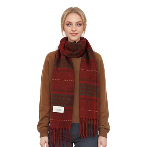 Surblue Winter Unisex Plaid Scarf, Scottish Tartan Plaid Scarf, Classic Winter Scarf, Soft Cashmere Feel Women's Scarves2