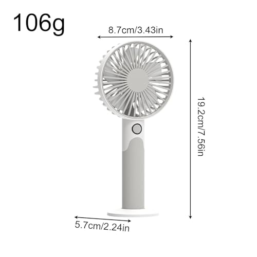 Ventilador de mano recargable portátil ideal para casa, picnic y camping 6