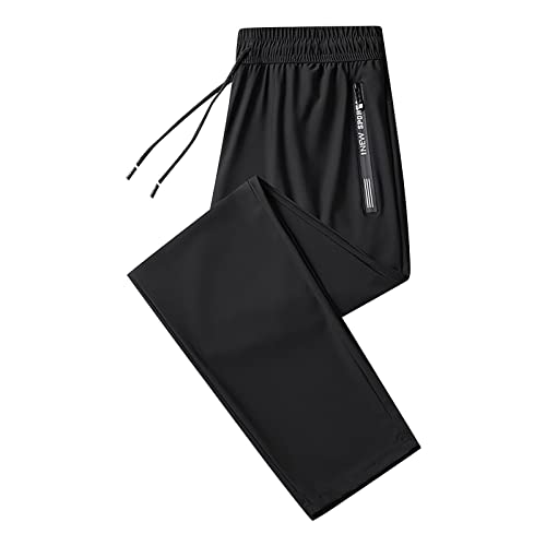 Unisex Ultra High Stretch Quick Dry Hose Unisex Ultra High Stretch Schnelltrocknende Gemütlich Atmungsaktiv mit Reißverschlusstasche Kordelzug Knitterfrei Mode Sporthose Freizeithose