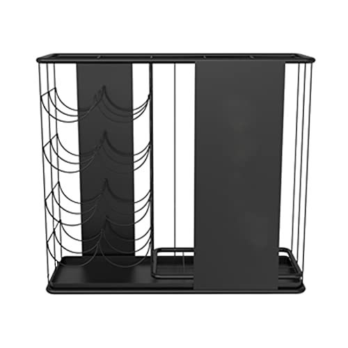 Soporte grande para paraguas, estantes independientes para paraguas, con bandeja de recogida de agua, para paraguas grandes y pequeños, bastones de papel de regalo