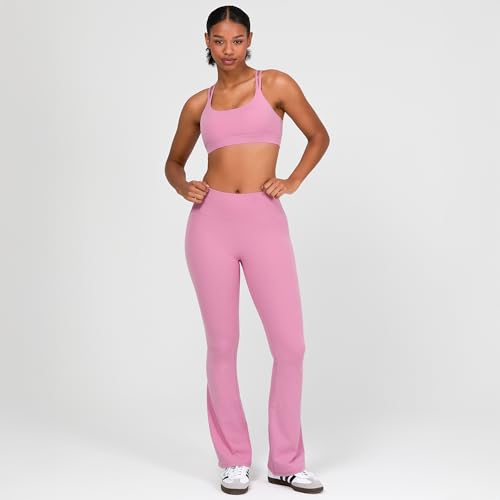Image of YITTY Active Women's Ultraluxe Strappy Medium Impact Bra, Athleisure, 4-Way-Stretch