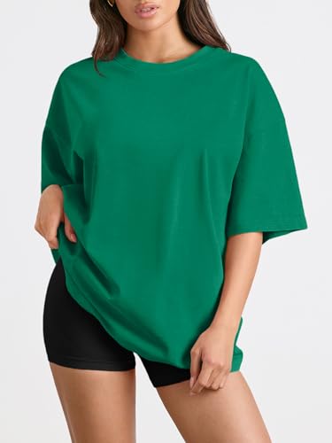 Image of Trendy Queen Womens Oversized T-Shirts Short Sleeves Workout Tops | Casual Summer Gym Tees Plus Size Fashion Clothes 2026