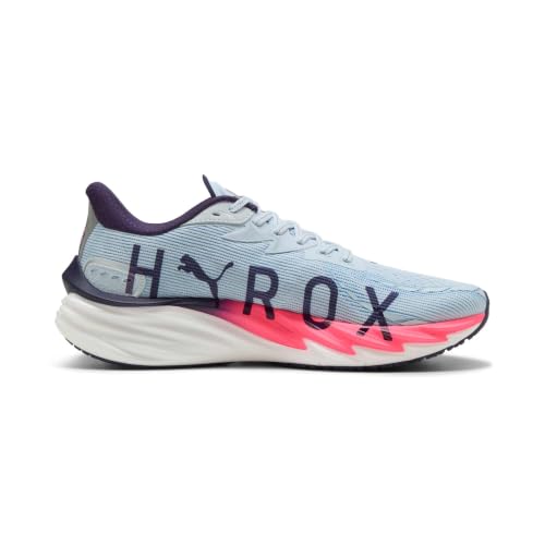 PUMA Velocity Nitro 4 Hyrox Chaussures de Running Chaussure de Running sans stabilisateurs Hommes Bleu - Lucite-Pure Pink-Deep Plum 44,5