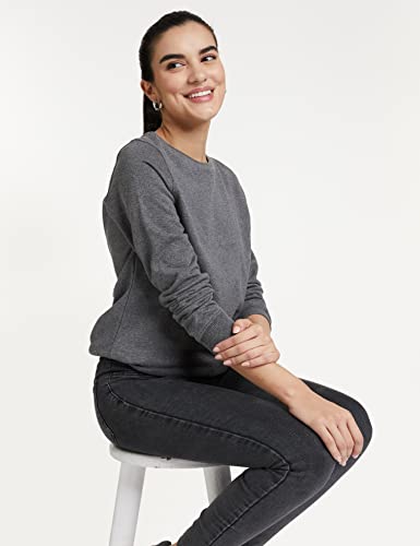 Image of Women's Cotton Round Neck Pullover Sweater