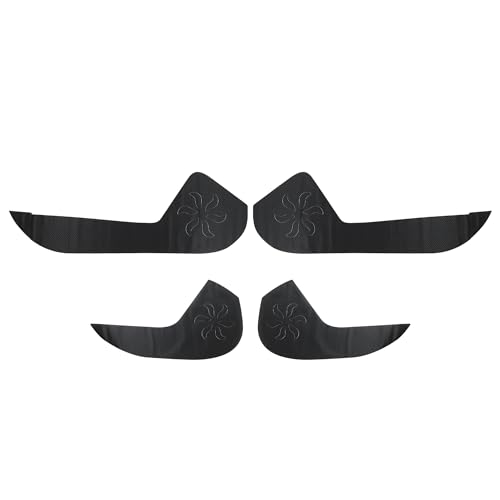TUCKBOLD Leather Car Door Anti Kick Pad Sticker for Subaru Outback 2020-2025 Door Scratch Protector Anti-Kick Panel Door Side Edge Guard Protector Black