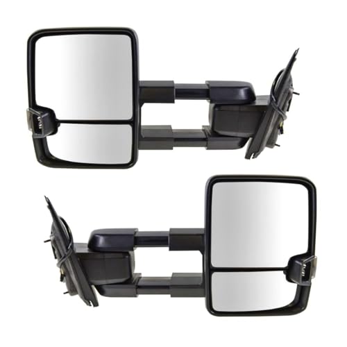 XIOUMAAN Tow Mirror Manual Signal Marker Spotlight Chrome for Chevy for Silverado 1500 Base 14 16 & High Country/LT/LTZ/WT 14-16 & LS/SSV 15-16 4pcs Towing