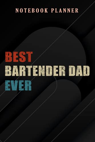 USA Flag Notebook Planner: Best Bartender