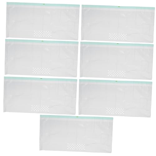iplusmile 7個 ペット用猫砂フィルターバッグ トイレ用ライナー ペットのうんち袋 猫砂ふるい 猫砂クリーン用品 猫用トイレフィルターバッグ 猫砂クリーンポーチ プラスチック 白い