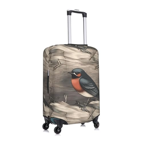 Travel Luggage Cover Anti-Scratch Suitcase Cover Protector Elastic Thicken Luggage Protector Washable Baggage Covers Barn swallow in graphite Suitcase Sleeve Fit 18-32 Inch Luggage Small3