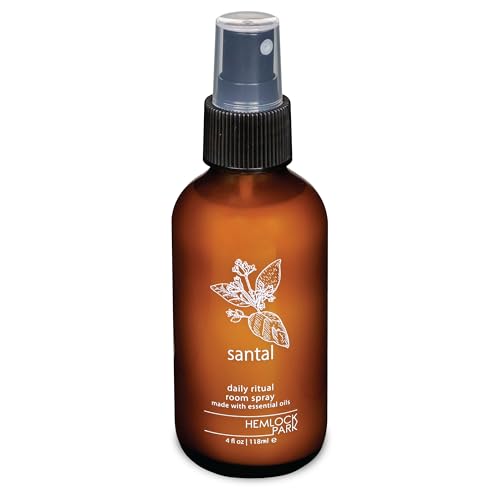 Image of Hemlock Park Santal Botanical Mist Room + Linen Spray | 4 oz Glass Bottle | Made in USA