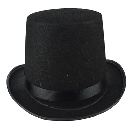 Eleganza classica: i nostri cappelli a cilindro trasudano raffinatezza e fascino senza tempo..Offrono un tocco di classe perfetto per qualsiasi occasione formale..Che tu stia partecipando a una festa in costume, uno spettacolo di mago o una festa di Halloween, questi cappelli elevranno immediatamente il tuo look.