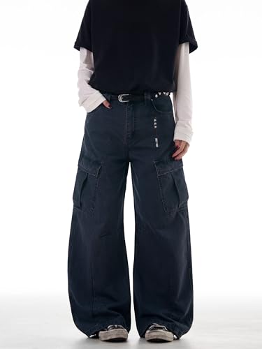 Men's Jeans Vintage Cleanfit Tapered Leg Pants Loose Fit Trouser for Men3