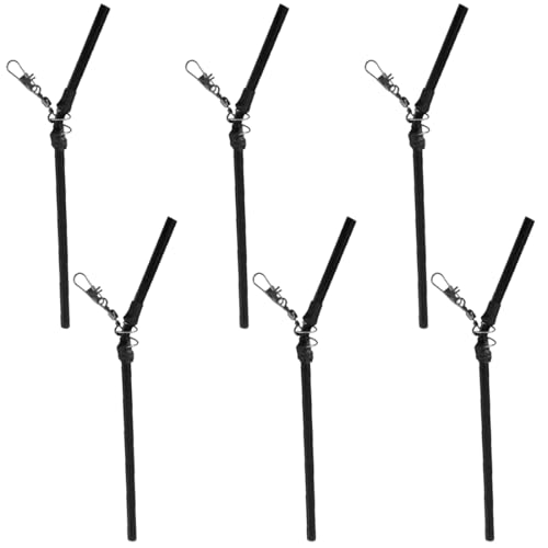 NTRUXZP Fishing Anti Tangle Boom Set, Fishing Anti Tangle Boom Set,Anti Tangle Boom Mit Wirbel Gebogen,6 Stück Anti Tangle Boom Feeder,Angel Zubehör Feedern Mit Wirbel,Anti Tangle Angeln,150mm