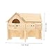 BESPORTBLE Wooden Hamster House Hideout for Hamsters Gerbils Cozy Nest for Sleeping Playing Premium Design for Use