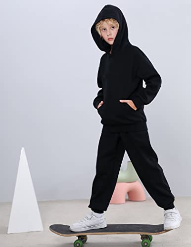 Image of Arshiner Unisex Kids Soft Pullover Hooded Sweatshirt with Pocket Basic Hoodies Sportswear Age 4-13 Years