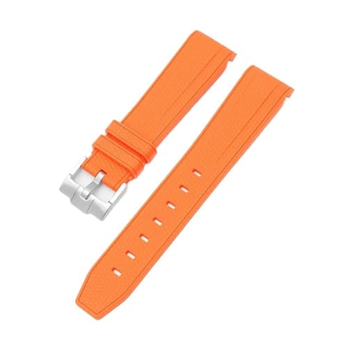 [X] VRXgbv For Swatch X Ή For Omega Ή For Moonswatch Ή XeXX`[obN 20mm 22mm Y fB[X \tg h pvoh(Orange silver)
